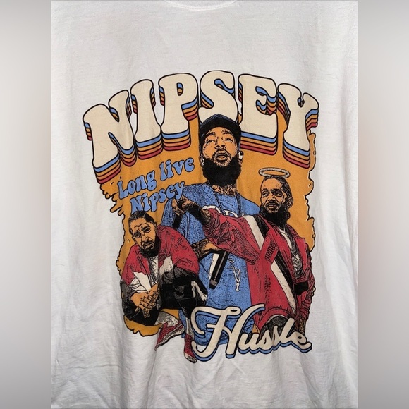 Nipsey Hussle Rap Tee XL 1/1 Rare Find UNI Custom Merch Hanes Beefy TMC Prolific - Picture 2 of 5